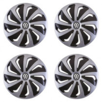 Puklice pre VW (čierne) 16 WIND SB