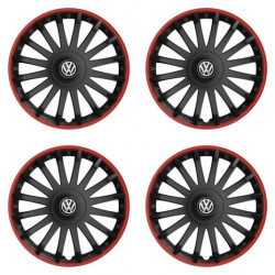 Puklice pre VW (čierne) 16 CRYSTAL RO black