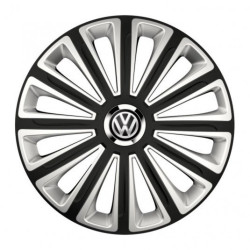 Puklice pre VW (čierne) 16 TREND RC double colour