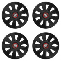 Puklice pre VW (čierne) 16 STRATOS RR black