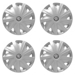 Puklice pre VW (čierne) pre dodávky 16 Craft silver