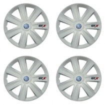 Puklice pre VW (modré) 15 GTX carbon white