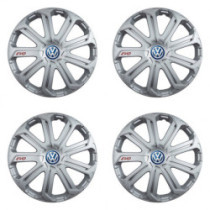 Puklice pre VW (modré) 15 Evo silver