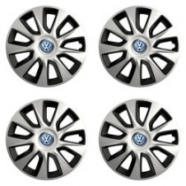 Puklice pre VW (modré) 15 STRATOS double colour - výpredaj