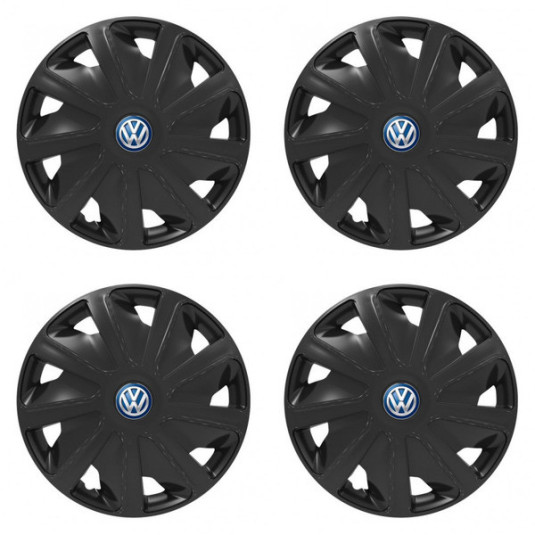 Puklice pre VW (modré) pre dodávky 15 Craft black