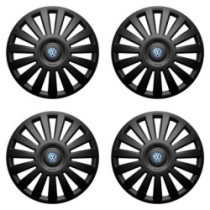 Puklice pre VW (modré) 16 Luxury black