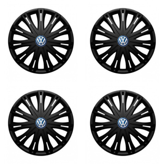 Puklice pre VW (modré) 16 SPARK BLACK