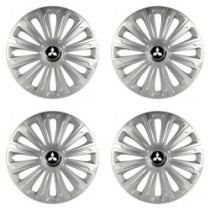 Puklice pre Mitsubishi (strieborné) 14 TREND RC