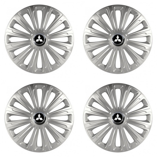 Puklice pre Mitsubishi (strieborné) 14 TREND RC