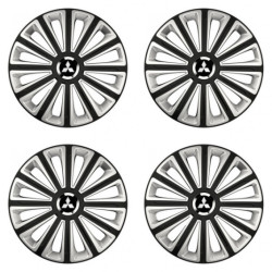 Puklice pre Mitsubishi (strieborné) 14 TREND RC double colour