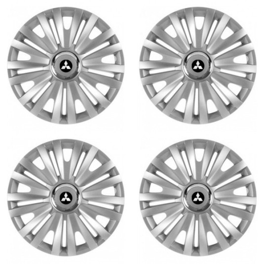 Puklice pre Mitsubishi (strieborné) 15 ROYAL