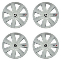 Puklice pre Mitsubishi (strieborné) 16 GTX carbon white