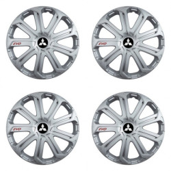 Puklice pre Mitsubishi (strieborné) 16 Evo silver