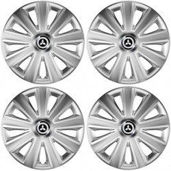 Puklice pre Mitsubishi (strieborné) 16 Aviator carbon RC 16 silver