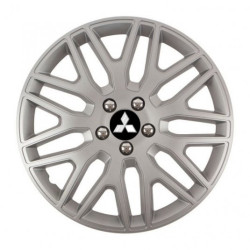 Puklice pre Mitsubishi (strieborné) 16 DAKAR