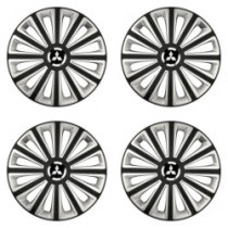 Puklice pre Mitsubishi (strieborné) 16 TREND RC double colour