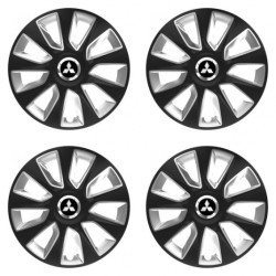 Puklice pre Mitsubishi (strieborné) 16 STRATOS BS