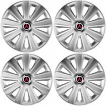 Puklice pre Mitsubishi (červené) 14 Aviator carbon RC silver