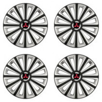 Puklice pre Mitsubishi (červené) 14 TREND RC double colour