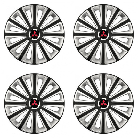 Puklice pre Mitsubishi (červené) 14 TREND RC double colour