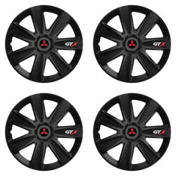 Puklice pre Mitsubishi (červené) 16 GTX CARBON black