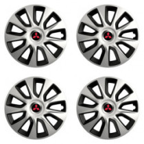 Puklice pre Mitsubishi (červené) 17 STRATOS double colour