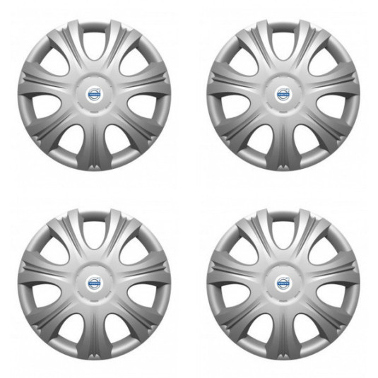 Puklice pre Volvo (biele) 14 IMPULSE