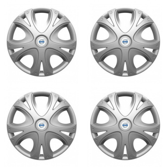 Puklice pre Volvo (biele) 14 DYNAMIC