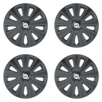 Puklice pre Volvo (biele) 15 Aviator carbon grafite