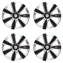 Puklice pre Volvo (biele) 15 GTX CARBON silver/black