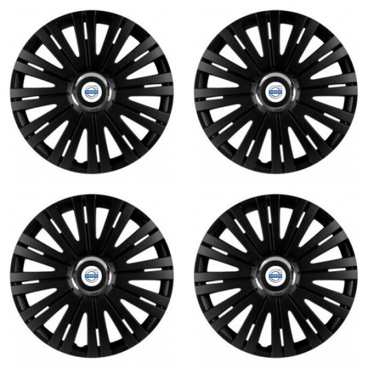 Puklice pre Volvo (biele) 15 ACTIVE RC BLACK