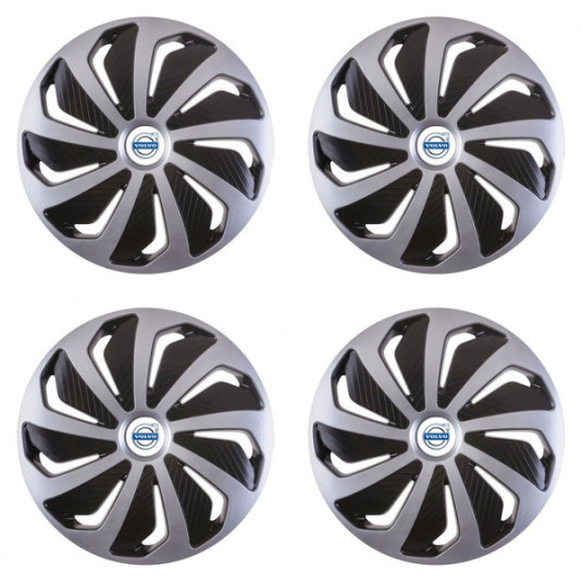 Puklice pre Volvo (biele) 16 WIND SB