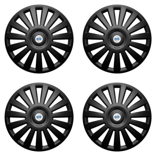 Puklice pre Volvo (biele) 16 Luxury black