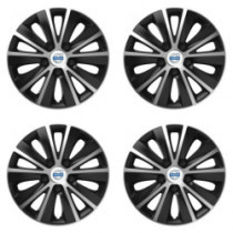 Puklice pre Volvo (biele) 16 RAPIDE silver and black