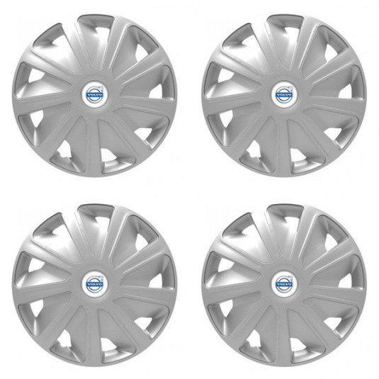 Puklice pre Volvo (biele) pre dodávky 16 Craft silver