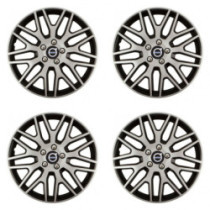 Puklice pre Volvo (čierne) 14 Dakar NC silver and black