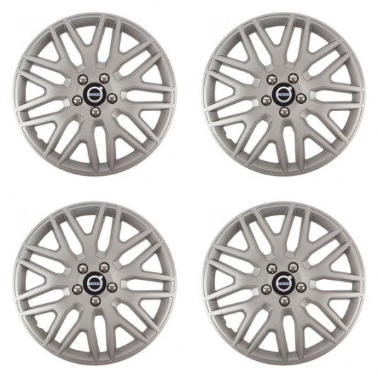 Puklice pre Volvo (čierne) 15 DAKAR