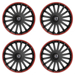 Puklice pre Volvo (čierne) 15 CRYSTAL RO black