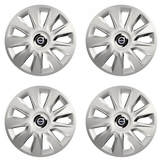 Puklice pre Volvo (čierne) 15 STRATOS RC