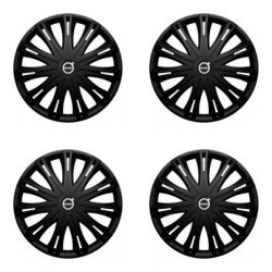 Puklice pre Volvo (čierne) 15 SPARK BLACK