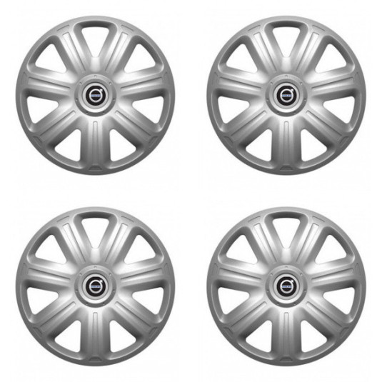 Puklice pre Volvo (čierne) 15 COMFORT