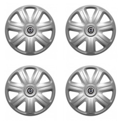 Puklice pre Volvo (čierne) 15 COMFORT