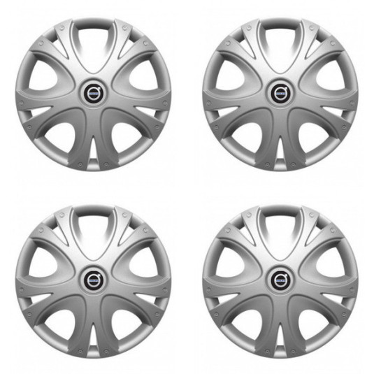 Puklice pre Volvo (čierne) 15 DYNAMIC