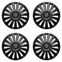 Puklice pre Volvo (čierne) 16 Luxury black