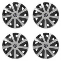 Puklice pre Volvo (čierne) pre dodávky 16 Craft silver and black