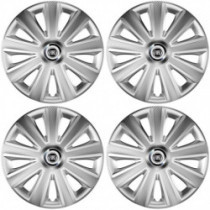 Puklice pre Fiat (čierny) 14 Aviator carbon RC silver