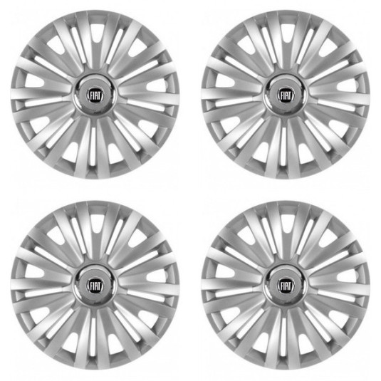 Puklice pre Fiat (čierny) 14 ROYAL RC