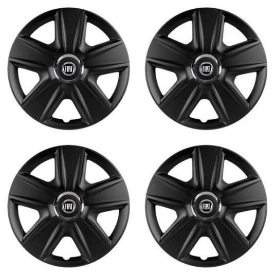 Puklice pre Fiat (čierny) 14 ESPRIT RC BLACK