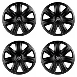 Puklice pre Fiat (čierny) 14 COMFORT BLACK