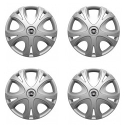 Puklice pre Fiat (čierny) 14 DYNAMIC